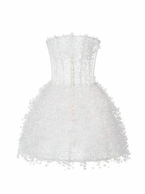 Montsand Ivory Flowers Mini Dress